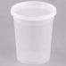 24 oz Microwavable Translucent Plastic Deli Container and Lid