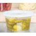 8 oz Microwavable Translucent Plastic Deli Container and Lid