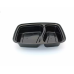 2 Compartment Rectangular Meal Prep Container