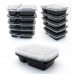 2 Compartment Rectangular Meal Prep Container