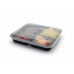 3 Compartment Rectangular Meal Prep Container