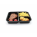 3 Compartment Rectangular Meal Prep Container