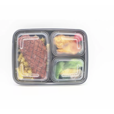 38oz Meal Prep Containers, 3 Compartment with Lids