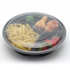 Multi Compartment Round Meal Prep Containers